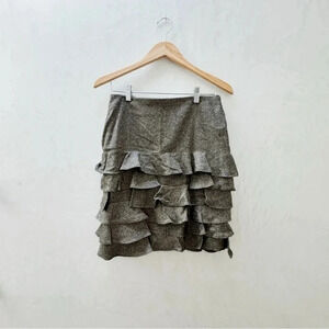 Talbots || NWT Multi Tiered  Wool Blend Tweed Skirt Sz 4